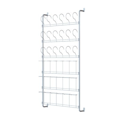 Door Back Barber Shop 6Layers Wig Display Stand Wall Mount Metal