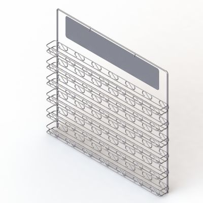 Wall Mount Welded Metal Table Top Display Stands For Nail Polish
