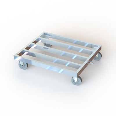 Knocked Down Heavy Iron Tube  Industrial Dolly Cart For Transporting