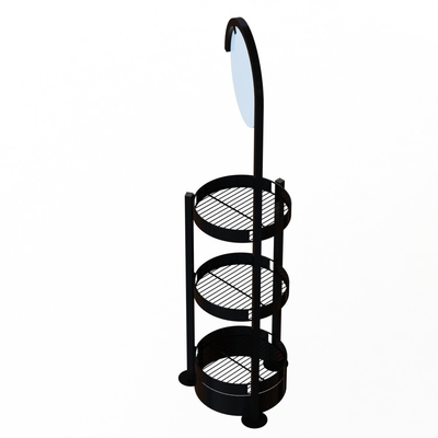 Metal Baskets Liquor Display Cabinet Iron Tube Frame